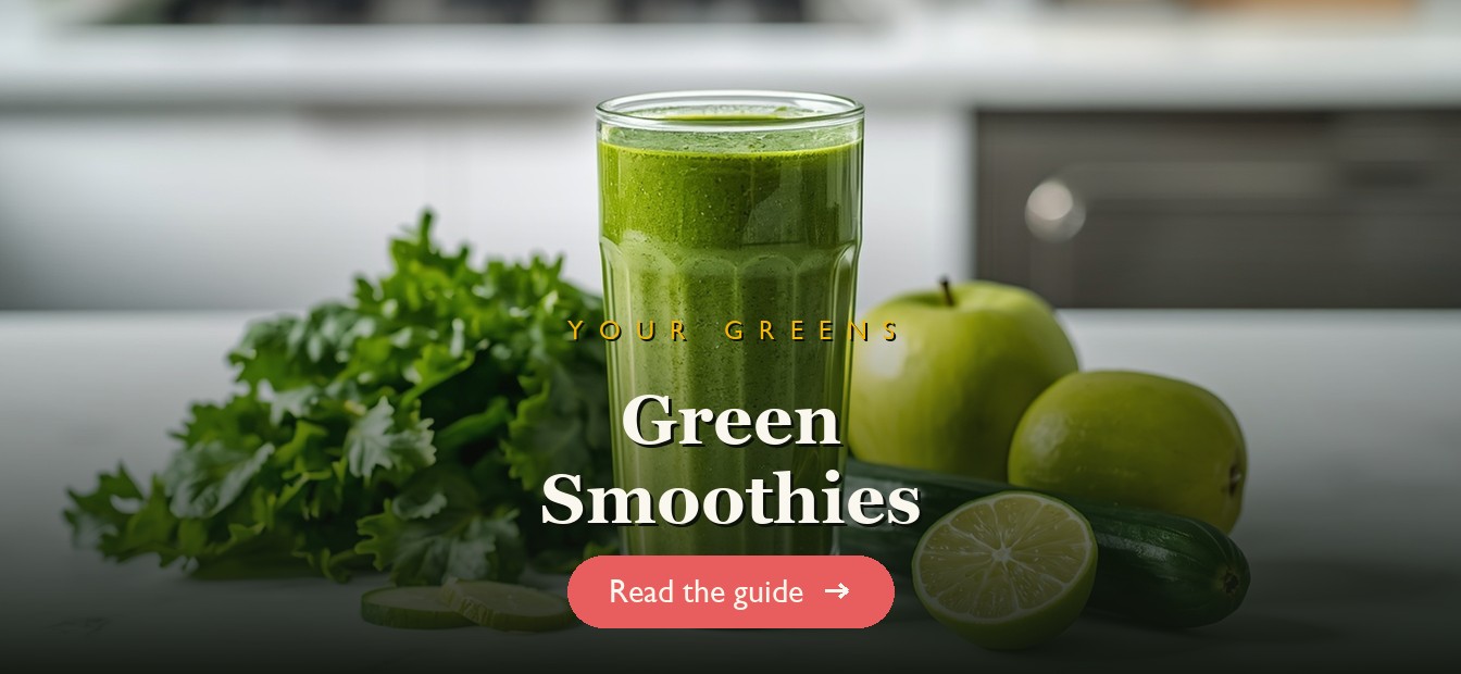 A vibrant green smoothie with spinach, kale and green apple
