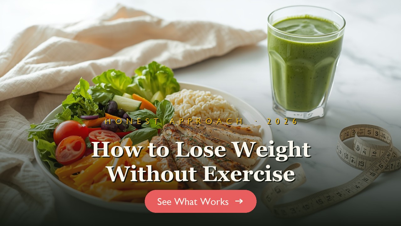 A healthy balanced plate and green smoothie beside a measuring tape